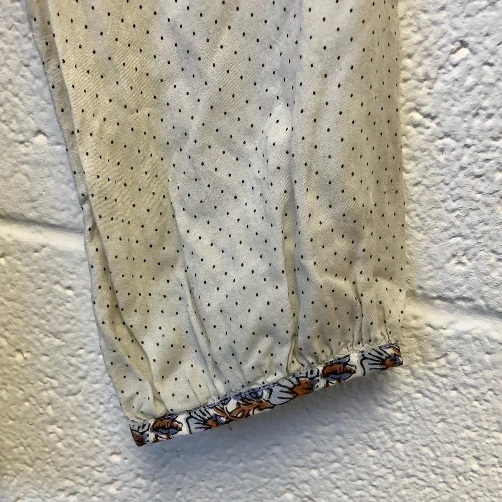 Lucky Brand Rami Peasant Boho Blouse - Picture 9 of 16